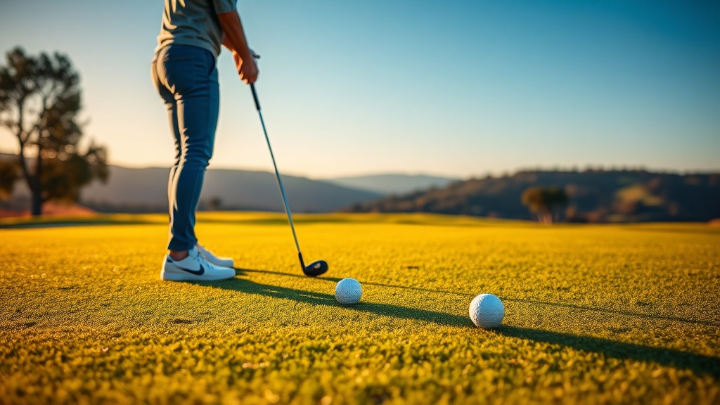 골프장의 넓은 페어웨이와 그린이 보이는 전경 이미지